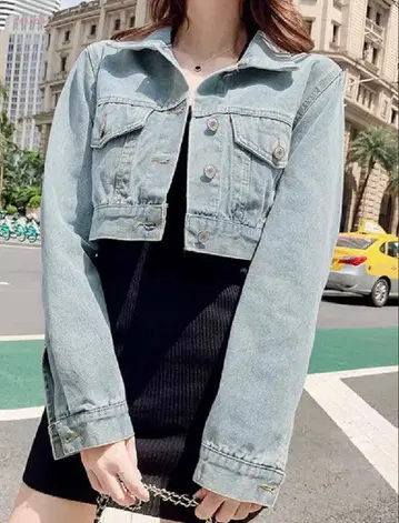 여성용/아우터/G/데님/자켓/크롭 기장/숏 기장