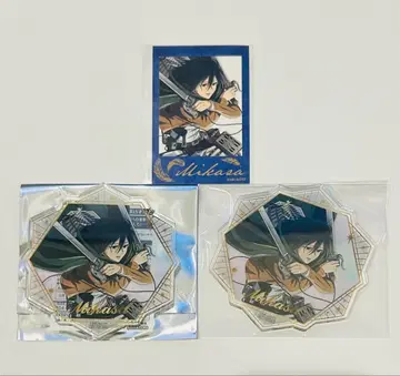 진격의 거인 미카사 아크릴 코스터 인스턴트 사진풍 컬렉션