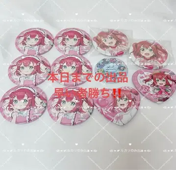 러브 라이브 선샤인 AiScReam 쿠로사와 루비 하트형 캔뱃지