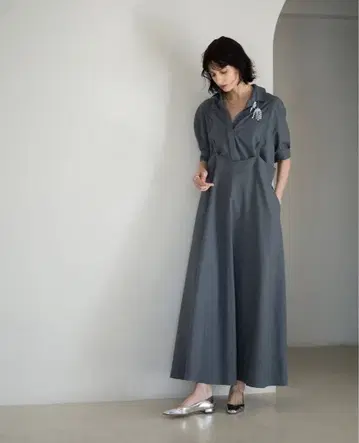 [ 새상품급 ] ebure 라이트 트로피컬 울 원피스 size.38