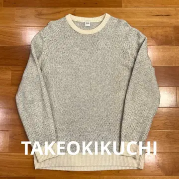 TAKEOKIKUCHI 다케오 키쿠치 울 캐시미어 니트 L 화이트