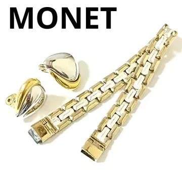 모네 귀찌 팔찌 세트 실버 골드 콤비 컬러