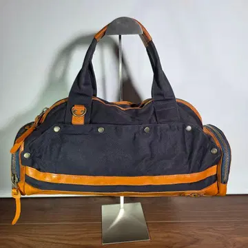 미니 보스턴 천연 가죽 가죽 핸드백 블랙 블랙 캔버스