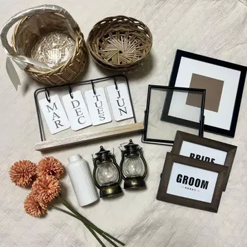 웨딩 웰컴 스페이스 플라워 걸 바스켓 웰컴 스페이스 세트