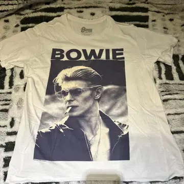 BOWIE 프린트 T셔츠 화이트