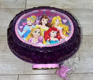 디즈니 프린세스 보라색 오벌 박스