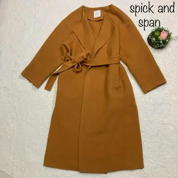 spick and span 리버 롱 코트 벨트 S 맥시 길이 울