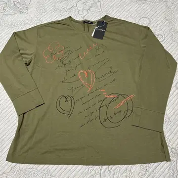 LUITHEMIS 올리브색 긴팔 티셔츠