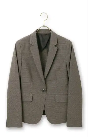 하운드투스 베이지 싱글 버튼 미들 기장 테일러드 자켓