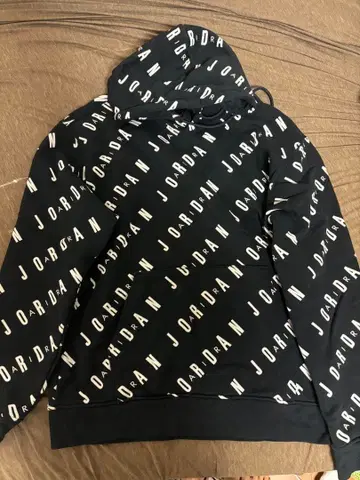 JORDAN 로고 프린트 후드티 L 사이즈