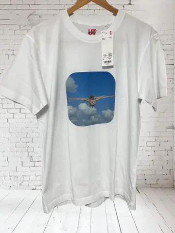 유니클로 / 올빼미 x 고슴도치 프린트 / T셔츠