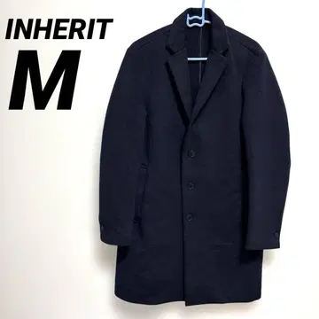 INHERIT 네이비 체스터 코트