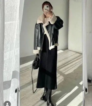 AMEL 바이컬러 보아 블루종