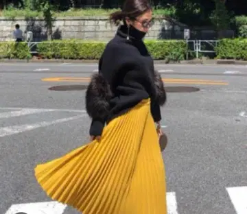 birthdaybash 벌스데이 바쉬 미디 플리츠 스커트 가을/겨울