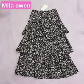 새상품 택 포함 Mila owen 티어드 내로우 롱 스커트 사이즈 1