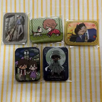 명탐정 코난 빅 스퀘어 캔뱃지 5종 세트