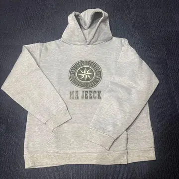 그레이 후드 부착 맨투맨 MA JEECK