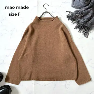 새상품급 mao made 울 혼방 모크넥 풀오버 니트