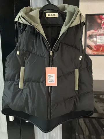 CLOCE. 바이컬러 다운 베스트 사이즈 F