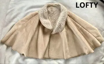 로프티 LOFTY 보아 어깨 방한 판초 베이지