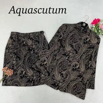 J535 새상품급 L 아쿠아 스큐텀 스커트 셋업 여성용