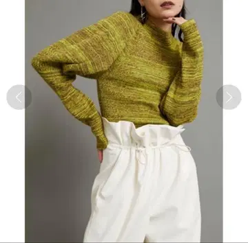 herin.cye 하이넥 볼륨 슬리브 니트