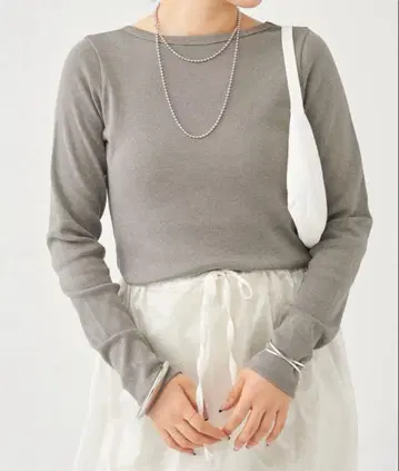 plage hemp mix long T셔츠 그레이