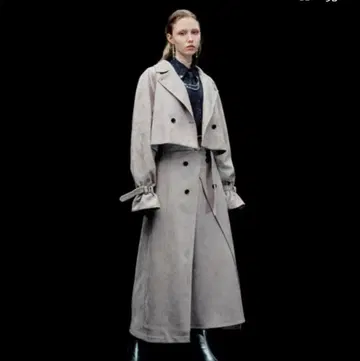 [ 새상품 ] HARE 스웨이드풍 트렌치 스커트 셋업