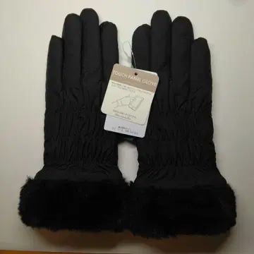 [ 새상품급 ] 애프터눈 티 장갑 개더 그로브 터치 패널 그로브 블랙