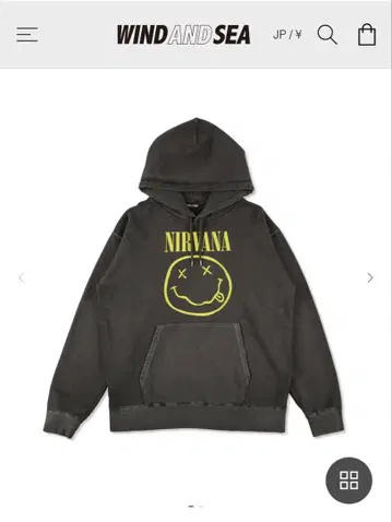 NIRVANA SMILEY HOODED SWEATSHIRT