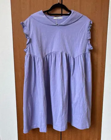 Alley by w closet 세일러 카라 슬리브리스 원피스