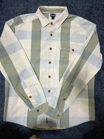 patagonia 체크 무늬 긴팔 셔츠 S