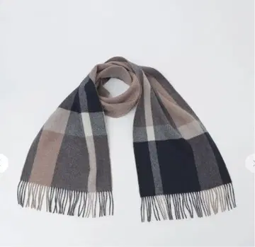 새상품급 SHIPS 캐시미어 100% 체크 머플러 남성용