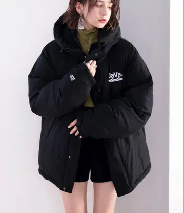 새상품급 Java 블랙 울트라 웜 페이크 다운 자켓 L 사이즈