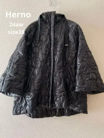HERNO 헬노 퀼팅 라이트 다운 자켓 블랙