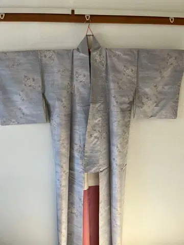 화이트 오시마 명주 기모노