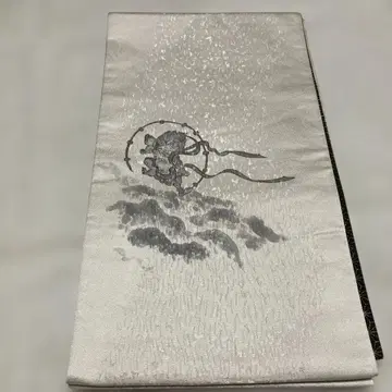 오비 화이트 계열 풍신뇌신 x 블랙 계열 토끼 패턴 미사용