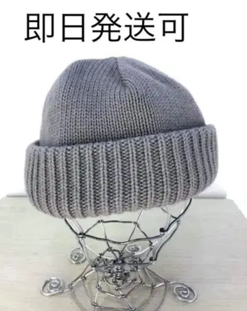 CREPUSCULE 크렙스큐어 니트 모자 니트 캡 그레이