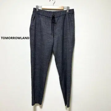 투모로우랜드 드로우 스트링 팬츠 슬랙스 허리밴딩 와이드 팬츠