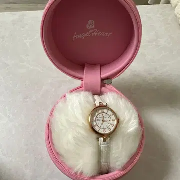 Angel Heart 아날로그 시계 화이트