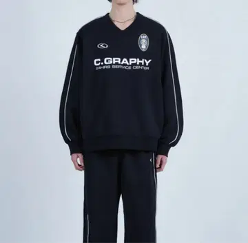 codegraphy 맨투맨 트레이닝복 블랙 M 사이즈