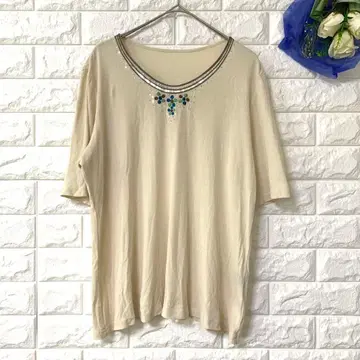 SUI 여성용 티셔츠 스팽글 비쥬 엘레강트 이너