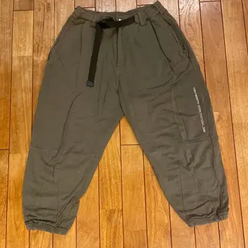 TIGHTBOOTH 와이드 스웨트 팬츠 차콜 그레이