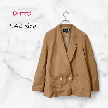 ditto 테일러드 자켓 울 혼방 M 사이즈 브라운 더블
