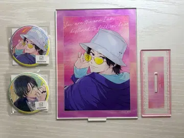 운명의 사람을 만나는 이야기 홀로그램 캔뱃지 2개 세트 아크릴 스탠드