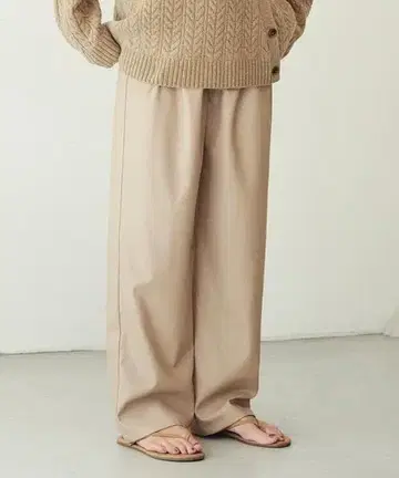 새상품 OUTERSUNSET 이지 팬츠 인조 가죽