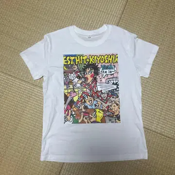 컬러풀 코믹 디자인 T셔츠 M 사이즈