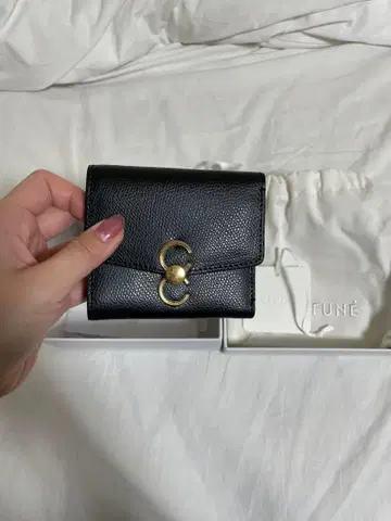 cafune Double-C-Wallet 블랙