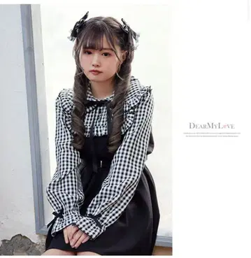 DearMyLove 둥근 카라 점프수트 레이어드 스타일 원피스