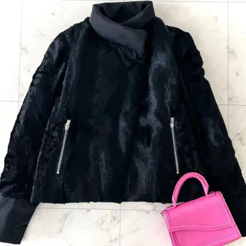 데프레 투모로우랜드 에코 퍼 다운 자켓 숏 블랙